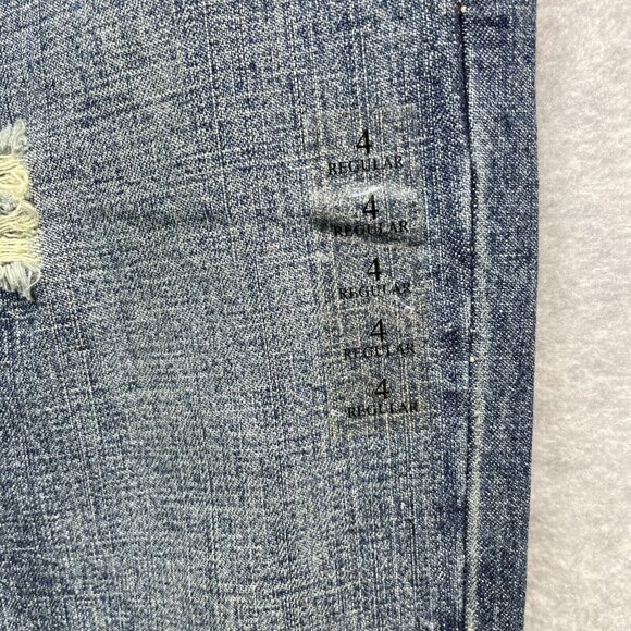 Abercrombie & Fitch Flare Jeans Womens 4 Distressed Cotton Vintage Baggy New - Picture 4 of 13